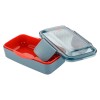 Marmiteira Electrolux Lunch Box 950 mL 4104003 Resistente a Temperatura - Cinza/Vermelho