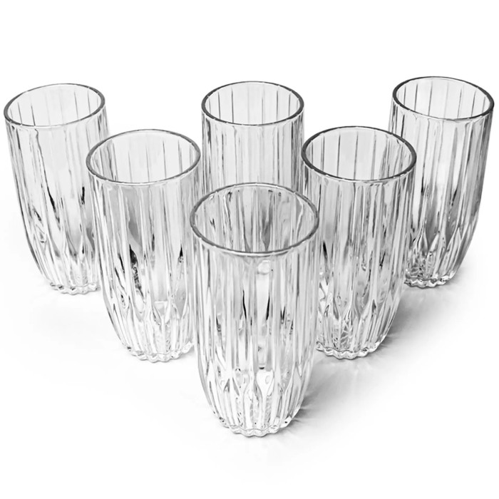 Conjunto de Copos 365ml 6 Peças Elegance Mark Blank Conjunto de Copos 365ml 6 Peças Elegance Mark Blank