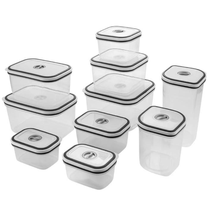 Conjunto de Potes Herméticos com 10 Peças Polipropileno Electrolux Conjunto de Potes Herméticos com 10 Peças Polipropileno Electrolux